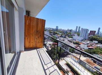 Departamento · 34m² · 2 Ambientes · Alquiler de Departamento en Palermo Piso 12 Muy Luminoso, Vista Abierta con Balcón, 2 Ambientes