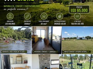 Quinta vacacional de 1 ambiente, Los Molinos · Excelente Casa Container a Tan Solo 100 m del Rio Xanaes.