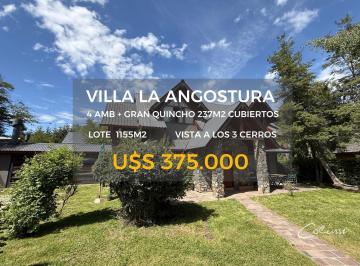 Casa · 237m² · 4 Ambientes · 4 Cocheras · Venta Casa Villa La Angostura - 4 Amb/parque, Quincho - Centro - Apto Credito Hipotecario