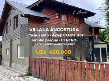 Casa · 254m² · 4 Ambientes · 1 Cochera · Casa Villa La Angostura 4 Amb 4 Deptos 2 Ambientes. Parque.
