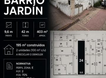 Casa · 180m² · Casa a Reciclar - Lote con Potencial - Barrio Jardin