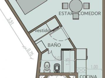 Departamento · 35m² · 1 Ambiente · Venta Mono V Crespo Pozo Amplio Balcón