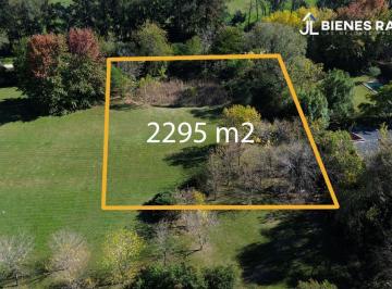 Terreno · 2295m² · Terreno en Venta en El Barrio San Jorge, Los Cardales