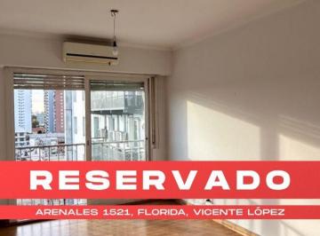 Departamento de 2 ambientes, Vicente López · Reservado - Departamento 2 Ambientes C/ Balcón Frances - Arenales 1521, Florida.