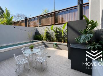 Departamento de 3 ambientes, Colegiales · Alquiler Amoblado - Duplex de 3 Ambientes en Colegiales con Pileta, Parrilla y Cochera!