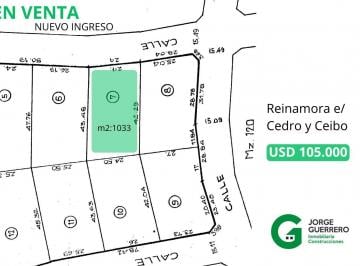 Terreno · 1033m² · Terreno en Carilo