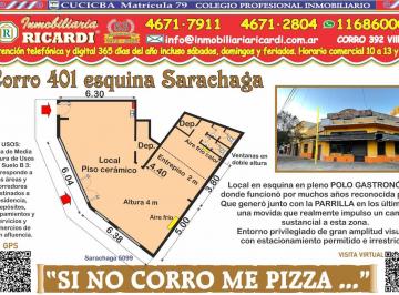Local comercial · 120m² · Si No Corro Me Pizza Local en Esquina en Polo Gastronomico