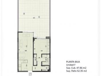 Departamento · 46m² · 2 Ambientes · 1 Cochera · Dos Ambientes Tipo Casa con Cochera, Edificio Full Amenities y Seg 24 Hs