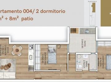 Casa · 60m² · 3 Ambientes · Venta Casa 2 Dorm, Patio, Parrillero, Jacinto Vera