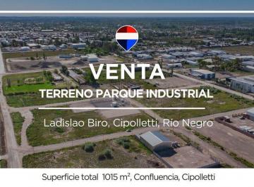 Terreno · 1015m² · Venta Terreno Parque Industrial Cipolletti