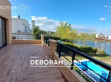 Casa · 230m² · 5 Ambientes · 2 Cocheras · Casa en Alquiler Anual a La Laguna - El Canton - 5 Ambientes - Zona Norte