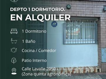 Departamento · 1 Dormitorio · Departamento en Alquiler
