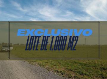 Terreno · 1000m² · Venta Lote 1000 m² Tres Pinos General Rodriguez