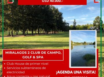 Terreno , La Plata · Venta de Lote en Miralagos – Club de Campo, Golf & Spa