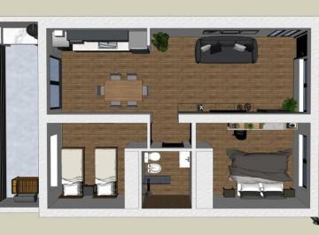 Departamento · 49m² · 3 Ambientes · Departamento en Venta en Ramos Mejia Sur