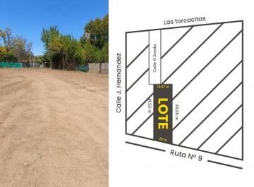 Terreno · 1245m² · Lote Comercial Sobre Ruta 9