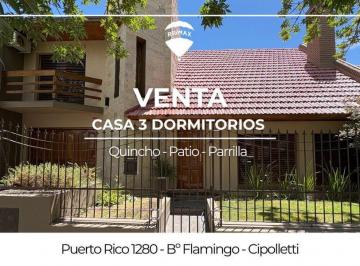 Casa · 206m² · 8 Ambientes · 1 Cochera · Casa en Venta 3 Dorm. Bº Flamingo Cipolletti