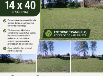 Terreno , Puerto Tirol · Vendo Terreno Esquina 14x40 | Barrio Residencial | Puerto Tirol