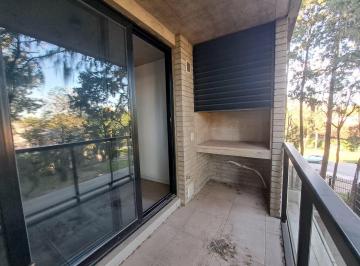 Balcón con parrillero. · Venta - Departamento un Dormitorio con Balcón y Cochera. Fisherton, Rosario