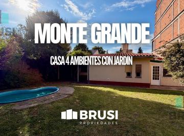 Casa · 100m² · 4 Ambientes · 4 Cocheras · Casa en Venta en Monte Grande - 5 Ambientes