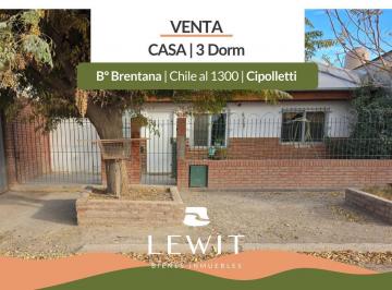 Casa · 143m² · 5 Ambientes · 1 Cochera · Casa en Venta B° Brentana