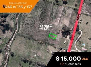 Terreno · 412m² · Terreno en Venta - 412 m² - City Bell [financiado]