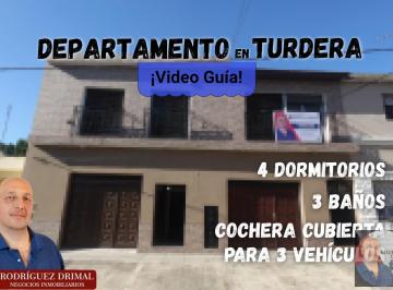 Departamento · 222m² · 6 Ambientes · 3 Cocheras · Departamento con 4 Dorm. y Cochera Cubierta Para 3 Vehículos en Turdera - Apta Crédito!