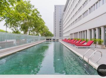 Oficina comercial · 40m² · 1 Ambiente · 1 Cochera · Alquiler Oficina Loft Apto Vivienda con Cochera y Amenities en Distrito Quartier Puerto Retiro.