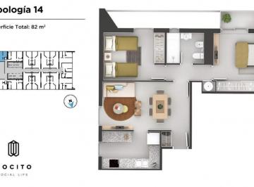 Departamento · 82m² · 4 Ambientes · Oportunidad de Contado en Pocito Social Life
