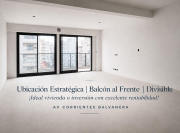 Departamento · 40m² · 1 Ambiente · Departamento 1 Amb Venta Balvanera Balcon Corrido