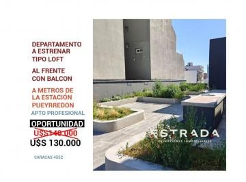 Departamento · 52m² · 1 Ambiente · Departamento Tipo Loft Mmcv en Venta, Villa Pueyrredon, Capital Federal