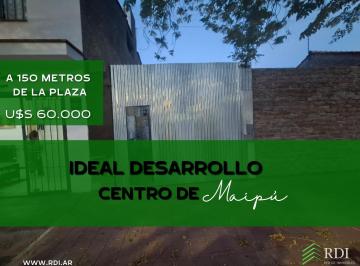 Casa · 90m² · 4 Ambientes · 1 Cochera · Oportunidad Para Desarrollo en Pleno Centro de Maipu