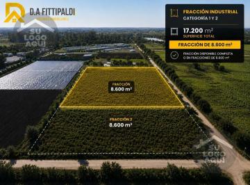 Terreno · 8600m² · Venta Lote/fracción Ideal Logística Deposito Industrial 8.600 m² Frente Parque Industrial Pilar