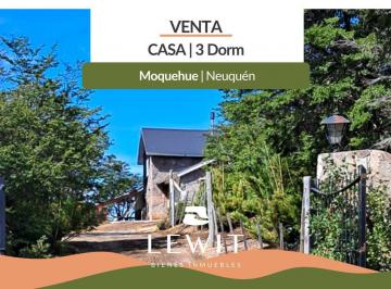 Casa · 183m² · 3 Dormitorios · 1 Cochera · Venta Casa 3 Dorm. en Moquehue con Vista Al Lago