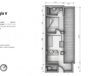 Departamento · 42m² · 2 Ambientes · Departamento - Coghlan