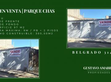 Terreno · 97m² · Venta Terreno | Parque Chas | Lote Propio | U39 | Pb + 2/3 Pisos | Sin Plusvalía