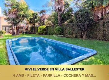 MEY-MEY-228_2 · Casa 4 Ambientes con Gran Parque, Pileta y Cochera en Villa Ballester