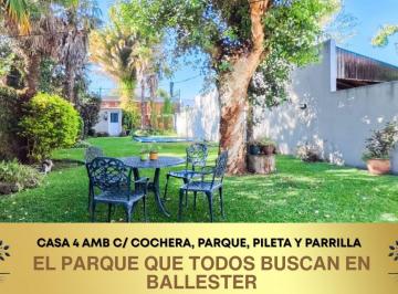 MEY-MEY-228_2 · Casa 4 Ambientes con Gran Parque, Pileta y Cochera en Villa Ballester