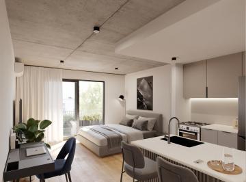 Render Monoambiente · Departamento Monoambiente 40 m² Al Frente - Orientación Norte - Ampliamente Luminoso