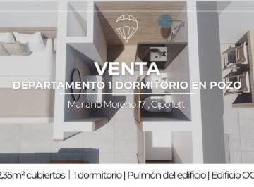 Departamento · 47m² · 2 Ambientes · Departamento en Pozo 1 Dormitorio en Venta