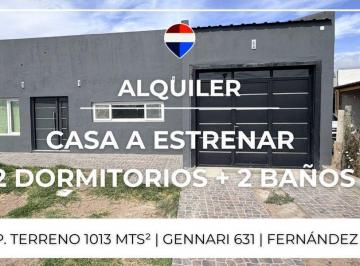 Casa · 150m² · 3 Ambientes · 1 Cochera · Alquiler Casa 2 Dorm - Gennari 631 - Fernandez Oro
