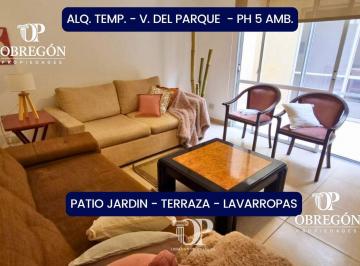 Departamento · 100m² · 5 Ambientes · Alquiler Temporario PH S/expensas Villa del Parque Melincue 2600
