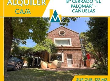 Casa · 122m² · 3 Ambientes · 4 Cocheras · Casa en Alquiler Brrio Cerrado