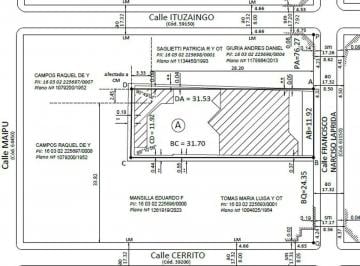 Terreno · 334m² · Terreno en Venta Apto Constructora. Pb + 6 Pisos