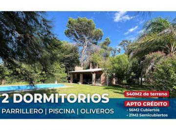 Casa · 56m² · 3 Ambientes · 1 Cochera · Venta Casa 2 Dorm. Oliveros Apto Credito