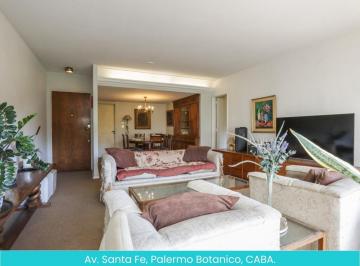 Departamento · 110m² · 4 Ambientes · Departamento en Av Santa Fe, Palermo Botanico