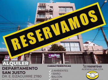 RUS-RUS-11163_2 · Alquiler Departamento en San Justo 2 Ambientes