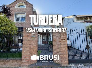 Casa · 205m² · 4 Ambientes · 1 Cochera · Casa de Excelente Calidad Constructiva en Turdera