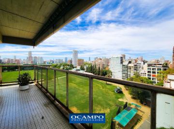 Departamento · 158m² · 4 Ambientes · 1 Cochera · Venta de Piso Alto con Vista Al Polo, Cochera y Balcón en Las Cañitas