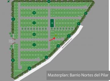 Terreno · 600m² · Venta Lote Central Barrio Nortes del Pilar